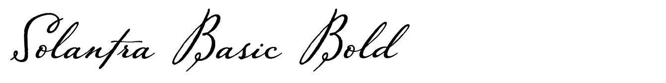 Solantra Basic Bold